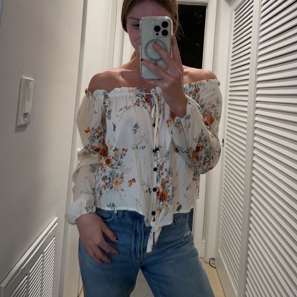 Off the shoulders blouse